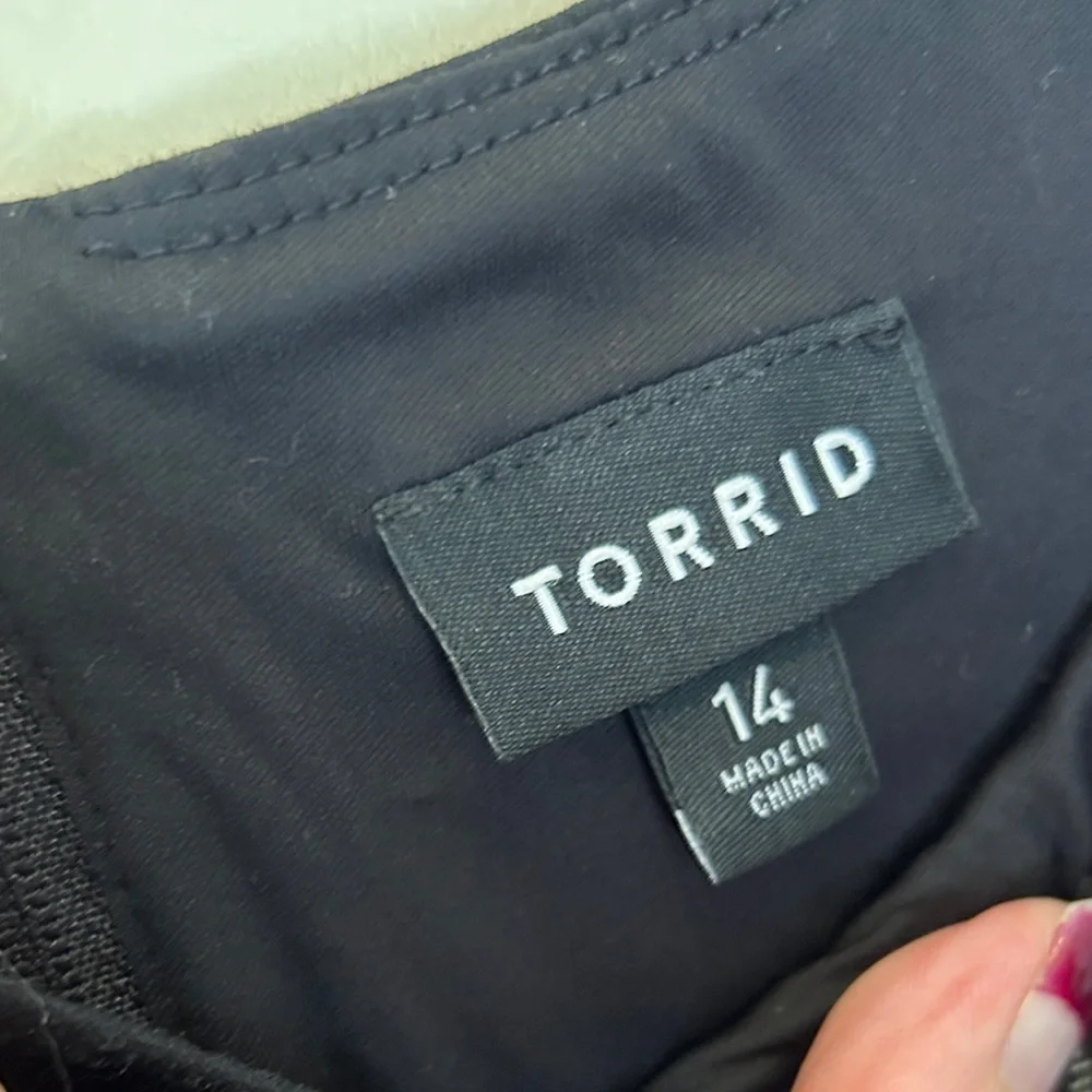 Torrid Floral Black and Pink Dress - Picture 5 of 9